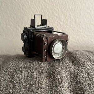 Mini camera decor, plastic and metal